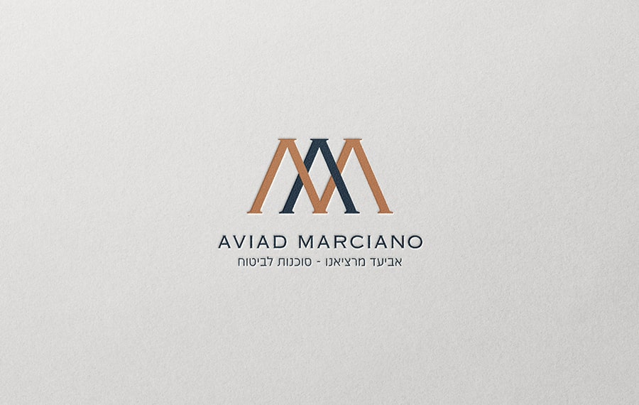עיצוב לוגו ומיתוג לסוכנות ביטוח - אביעד מרציאנו