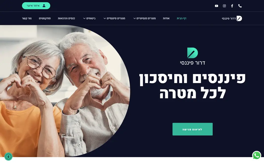 האתר של דרור פיננסי, פיננסים, הרצאות וביטוחים